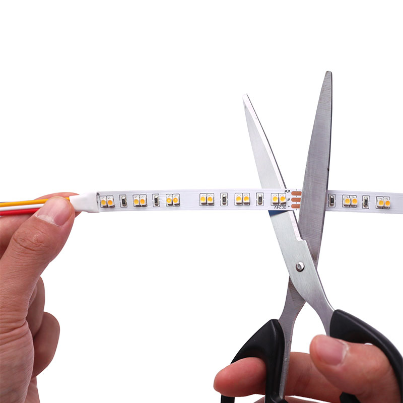 DC24V 3000K+4500K CCT Color Temperature Tunable White LED Strip SMD3528 DC24V 3000K+4500K CCT Color Temperature Tunable White LED Strip SMD3528